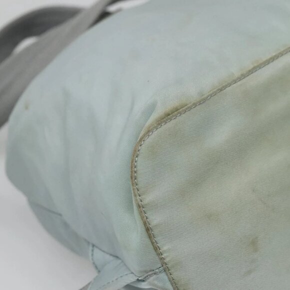 PRADA Backpack Nylon Light Blue Silver Auth 141519 - Picture 5 of 16